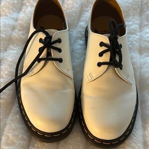 Dr. Martens White Leather Shoes